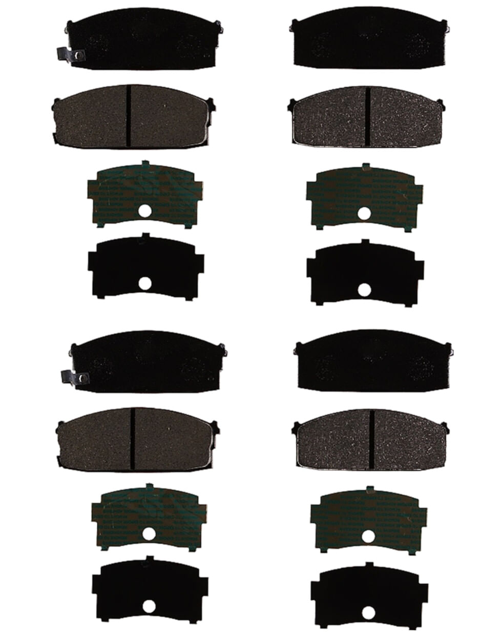 Kit De Balatas Semimetálicas Delanteras Y Traseras Service Grade