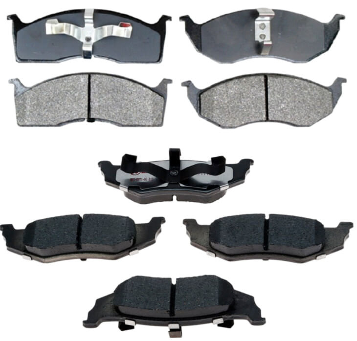 Kit De Balatas Semimetálicas Delanteras Y Traseras Service Grade