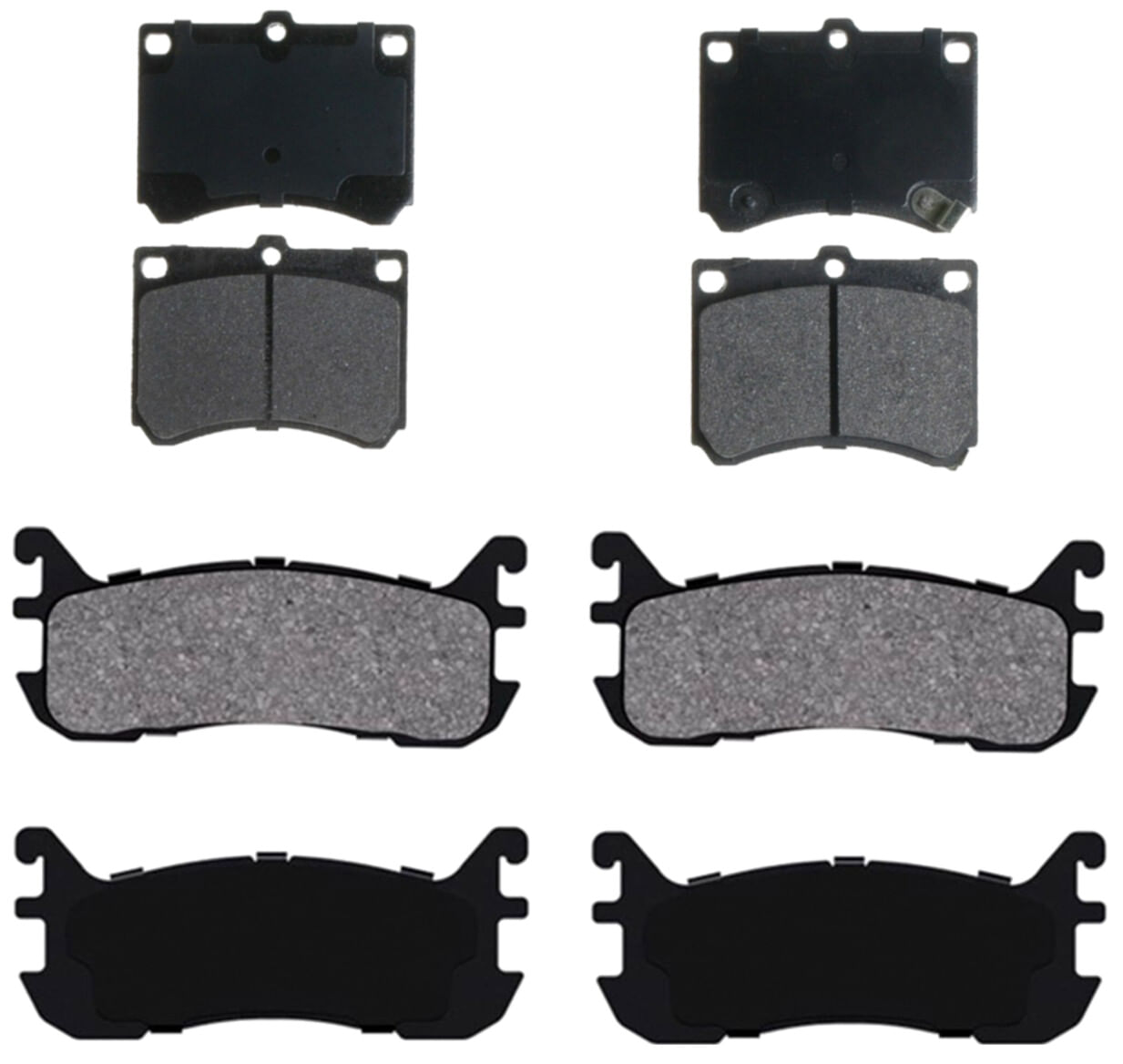 Kit De Balatas Semimetálicas Delanteras Y Traseras Service Grade