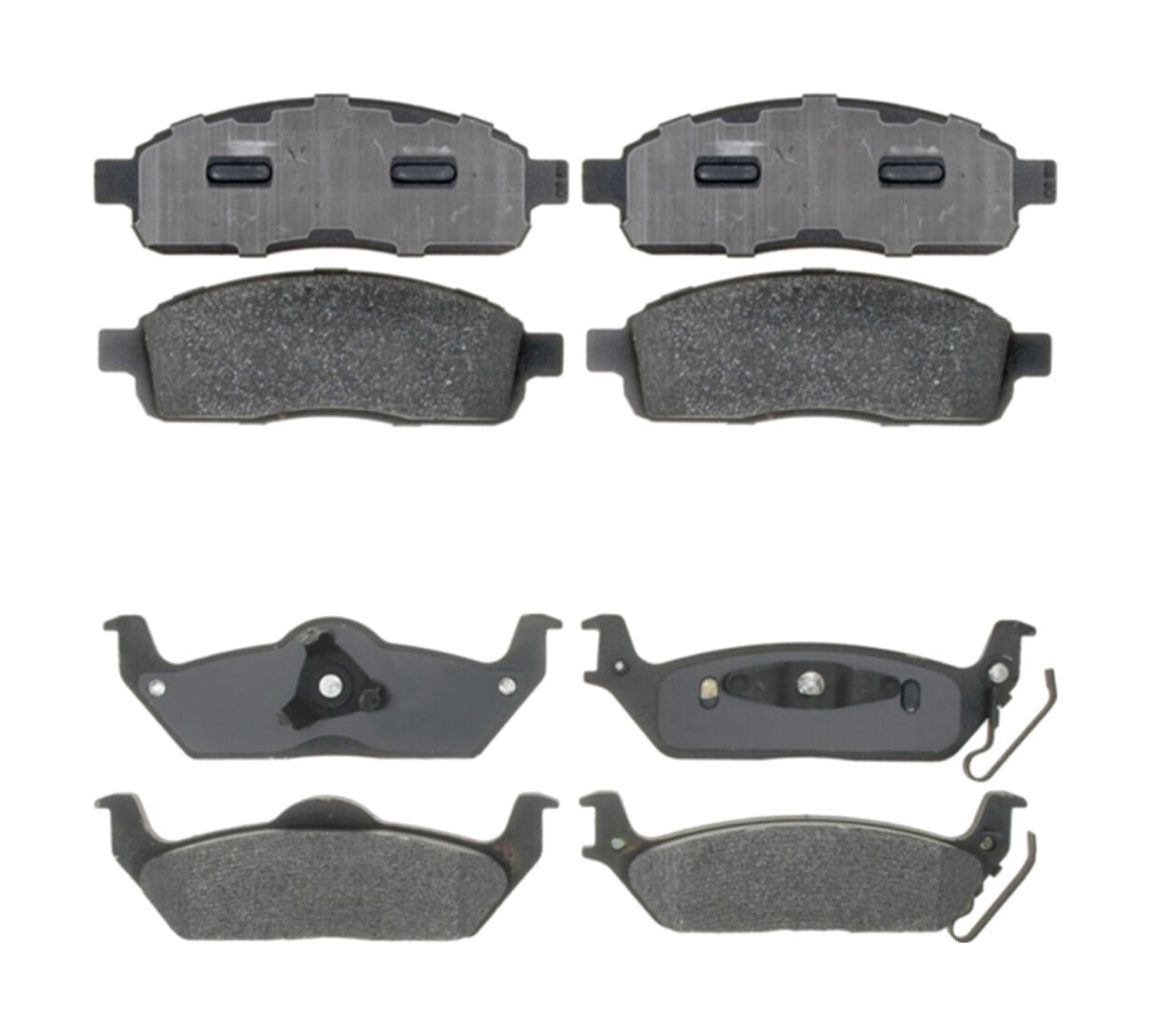 Kit De Balatas Semimetálicas Delanteras Y Traseras Service Grade