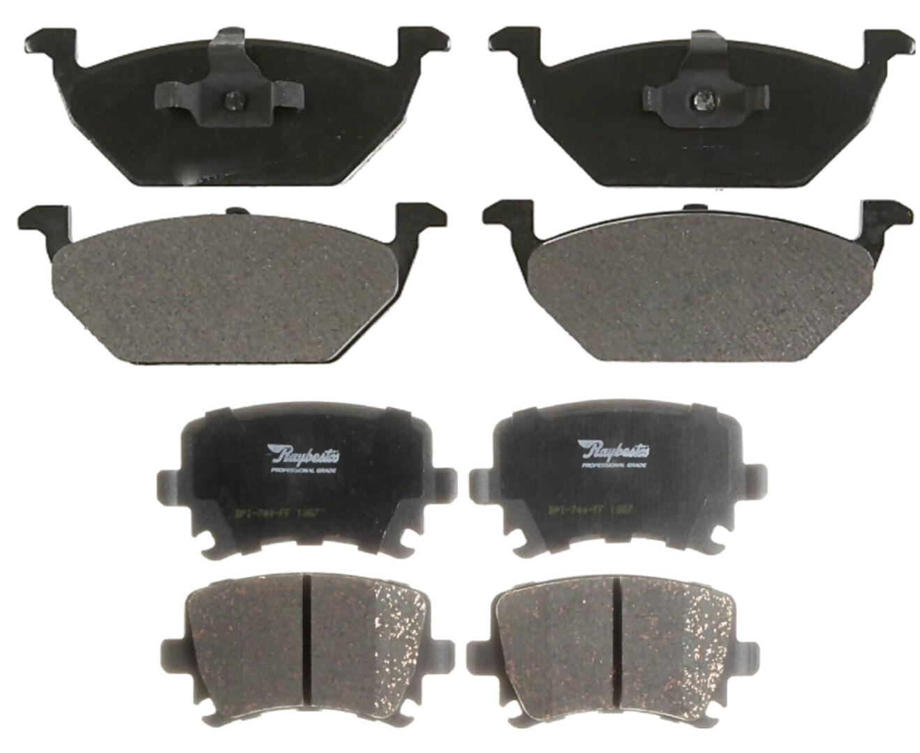 Kit De Balatas Semimetálicas Delanteras Y Traseras Professional Grade