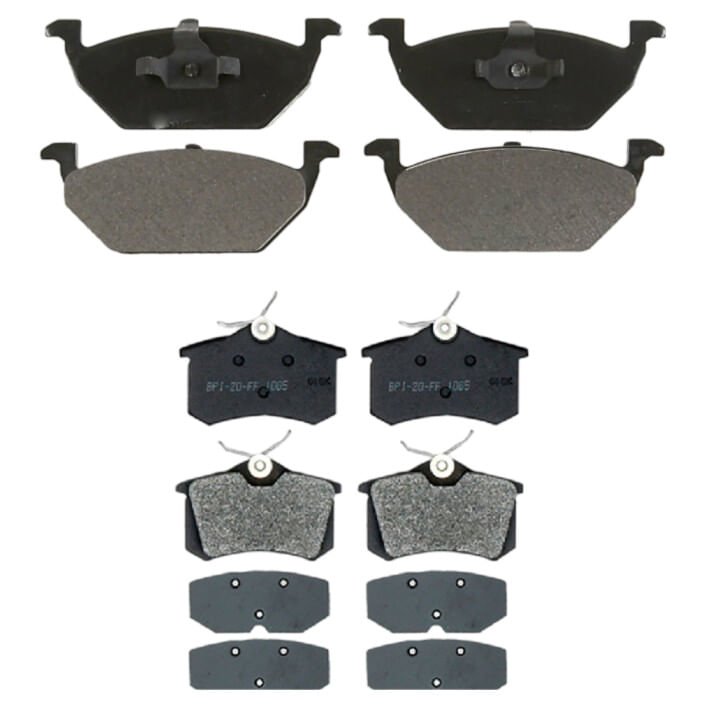Kit De Balatas Semimetálicas Delanteras Y Traseras Professional Grade