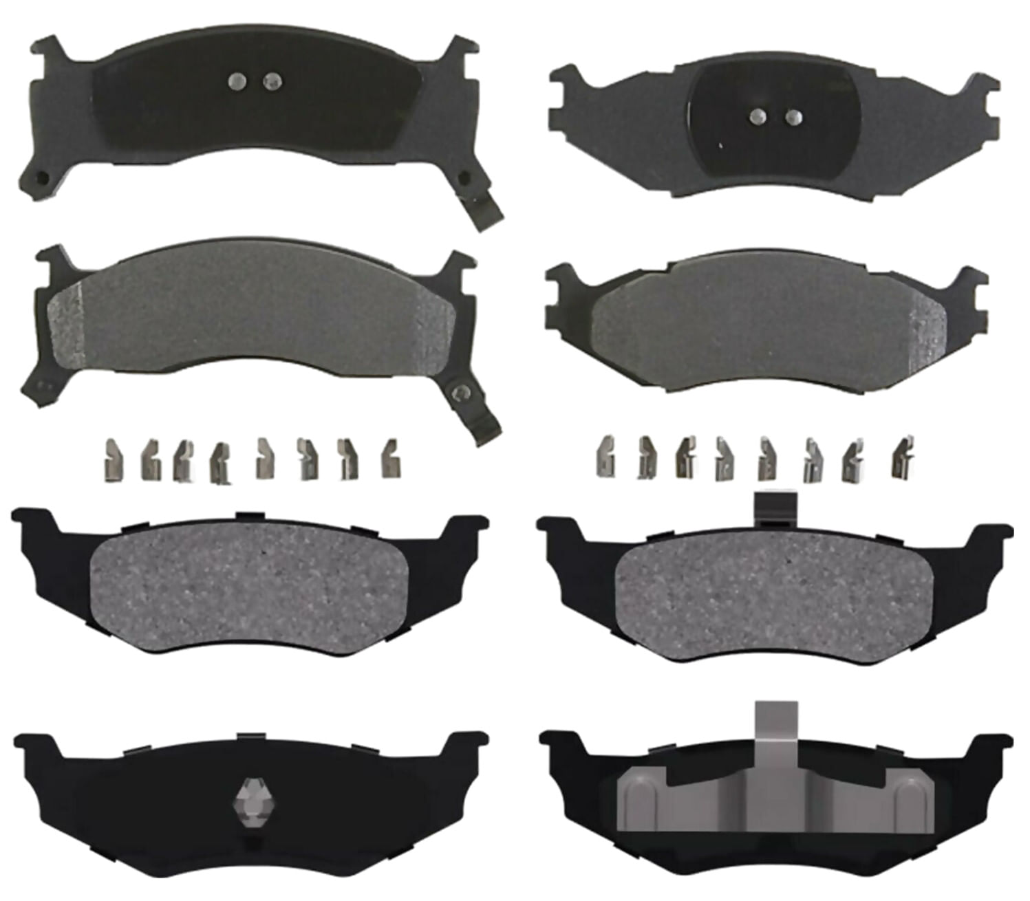 Kit De Balatas Semimetálicas Delanteras Y Traseras Professional Grade