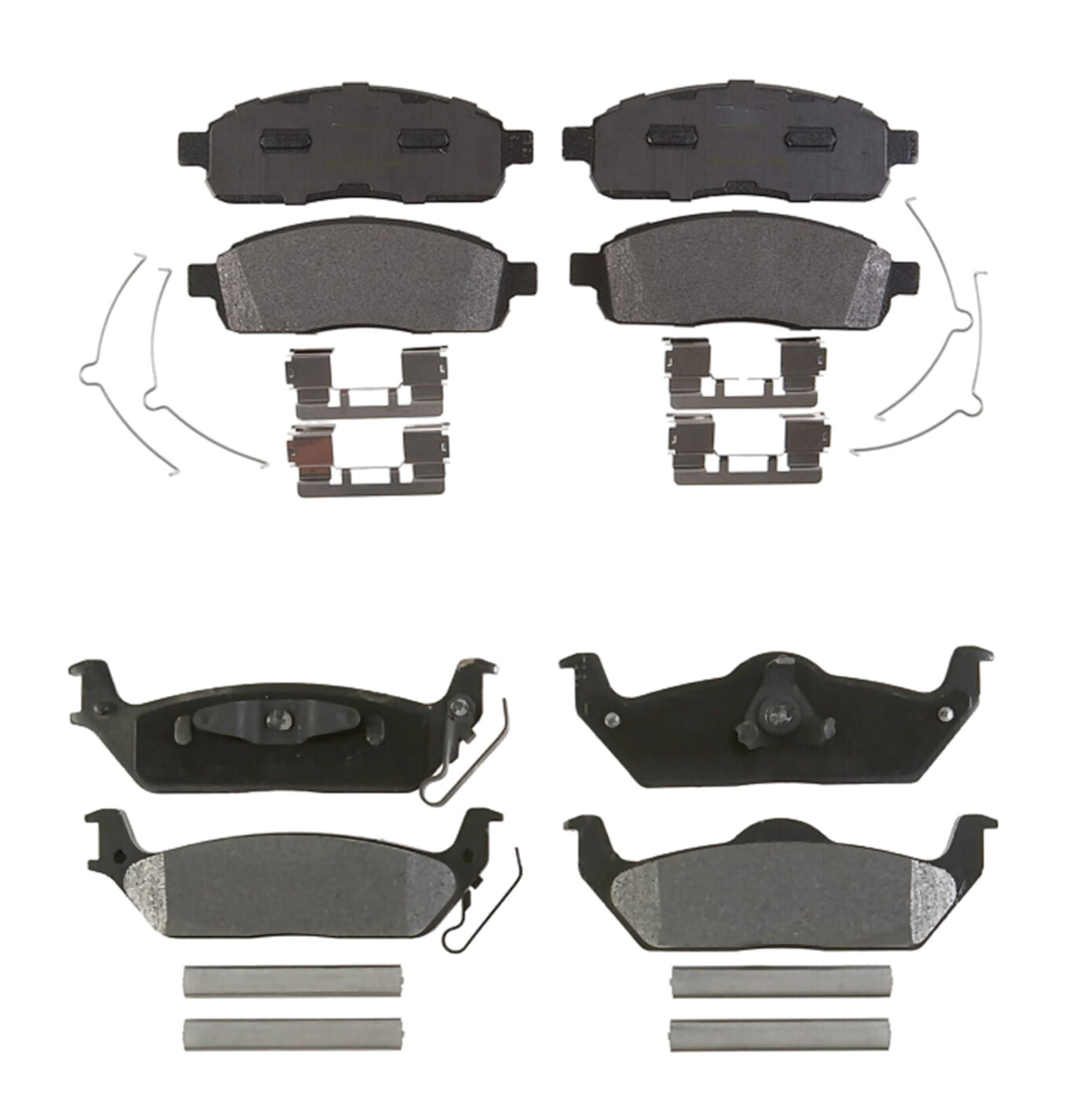 Kit De Balatas Semimetálicas Delanteras Y Traseras Professional Grade