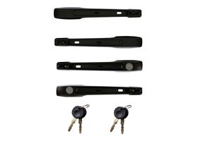Kit De Manijas De Puertas Exteriores Delanteras Y Traseras Sin Llave , Con Llave Con Doble Moldura