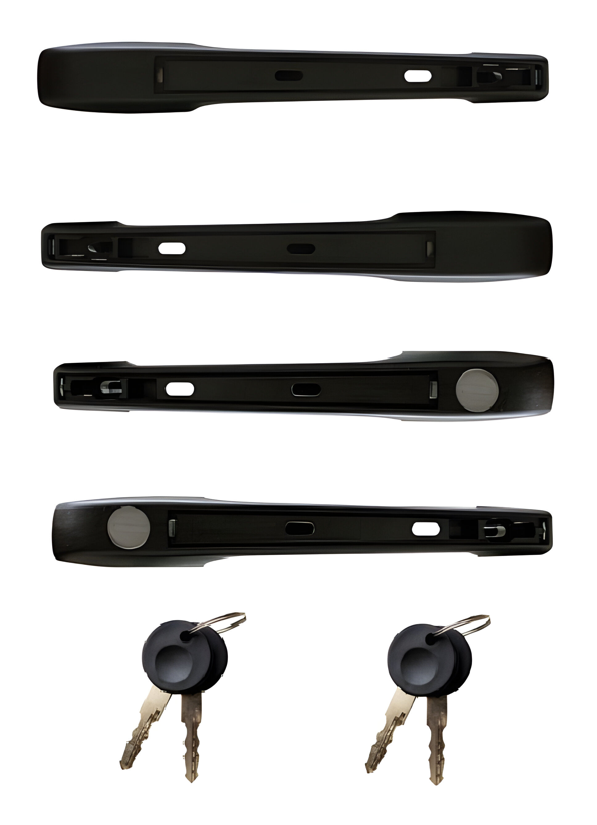 Kit De Manijas De Puertas Exteriores Delanteras Y Traseras Sin Llave , Con Llave Con Doble Moldura