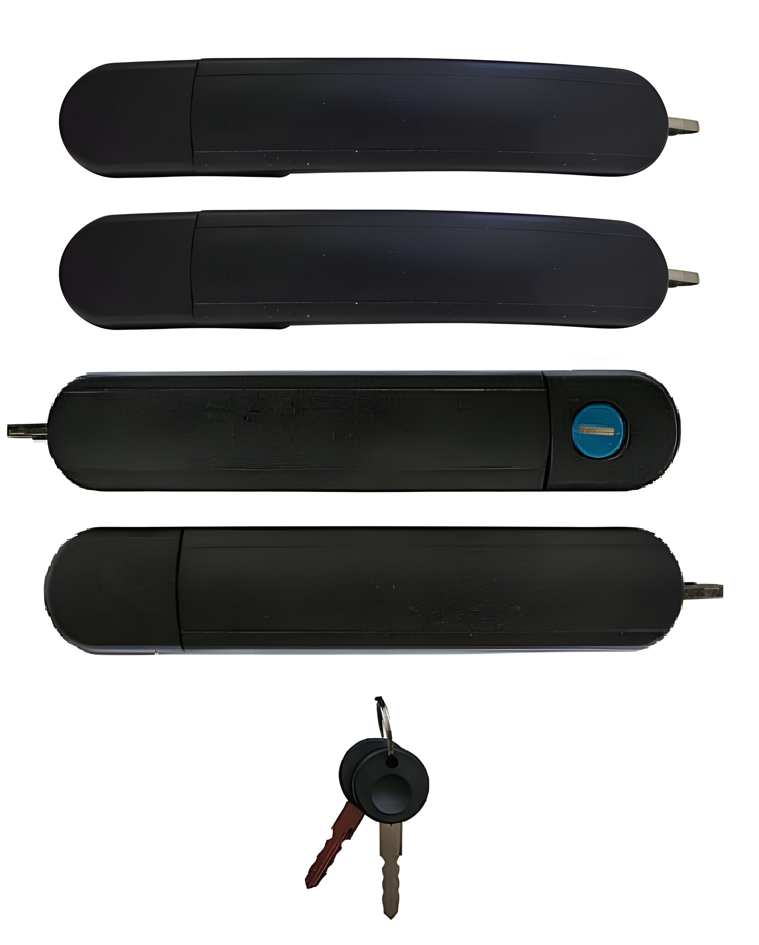 Kit De Manijas De Puertas Exteriores Delanteras Y Traseras Sin Llave , Con Llave