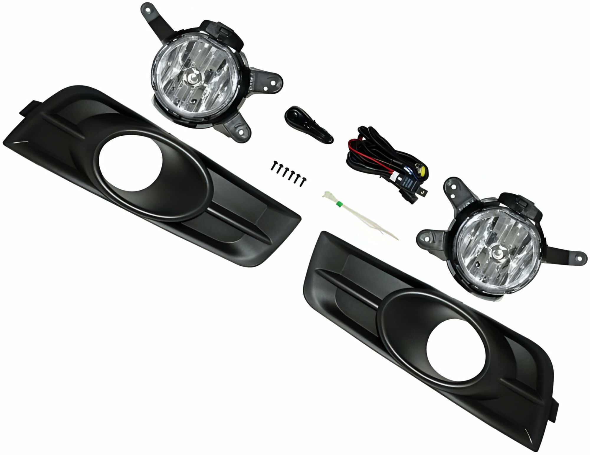 Juego De Faros Para Niebla Con Base Con Parrilla