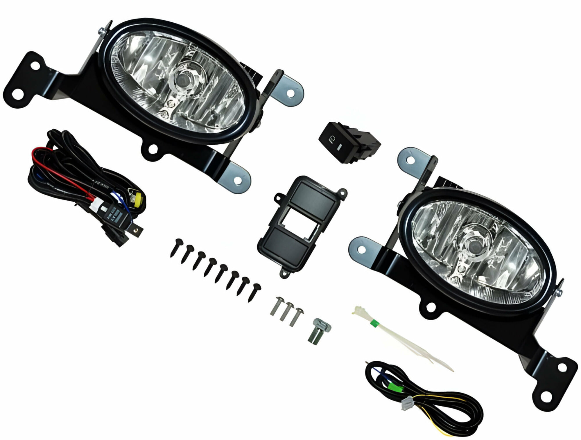 Juego De Faros Para Niebla Con Base