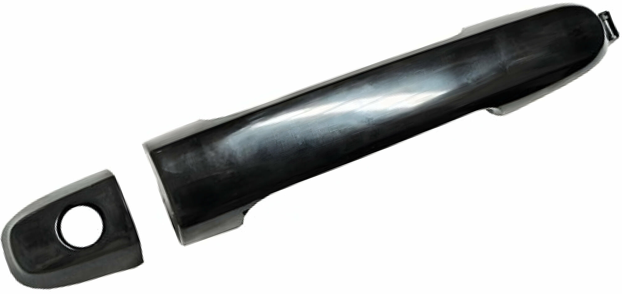 Manija Puerta Exterior Delantera Negro Con Hoyo Para Llave Lado Conductor