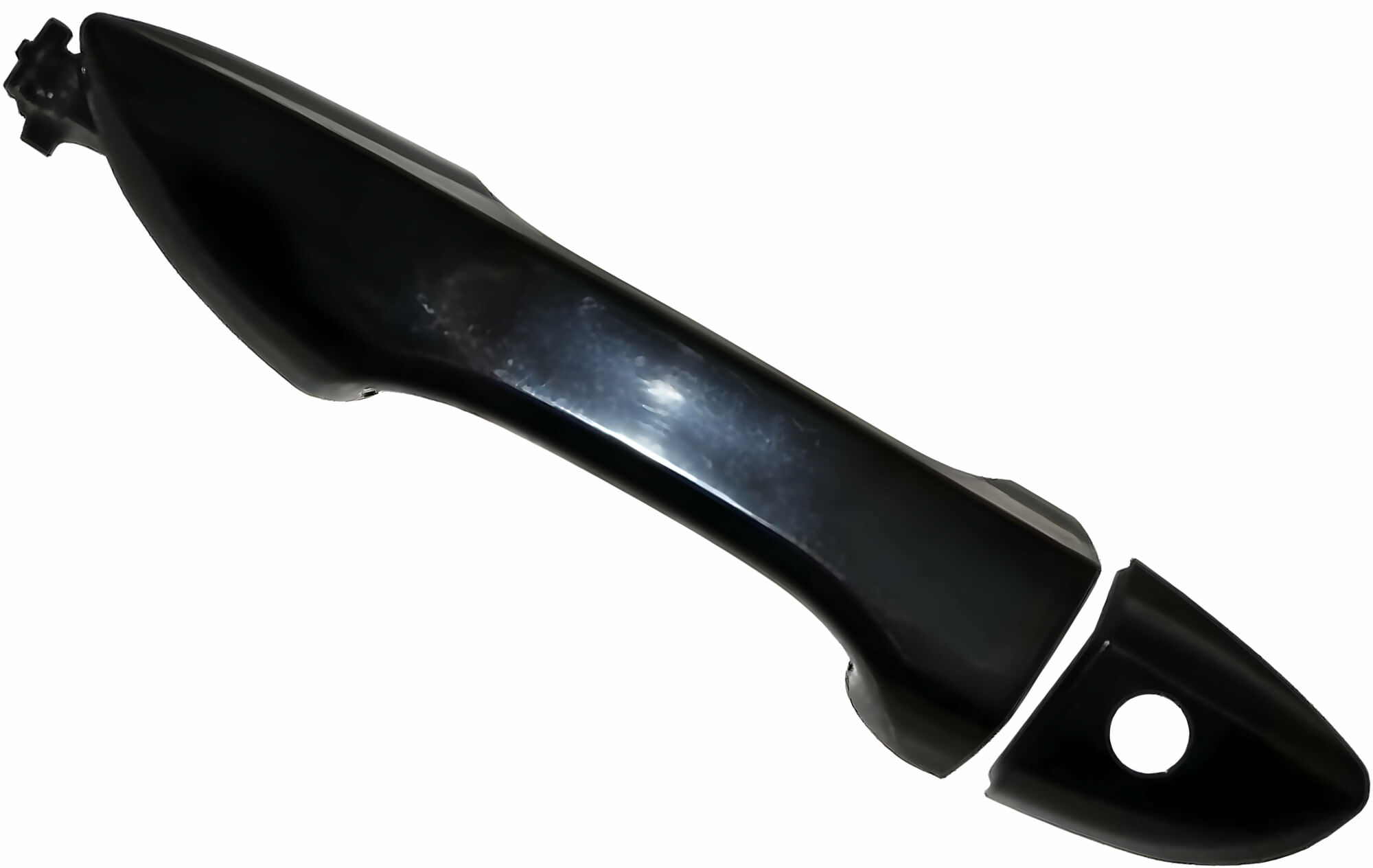 Manija Puerta Exterior Delantera Liso Negro Con Hoyo Para Llave Lado Conductor
