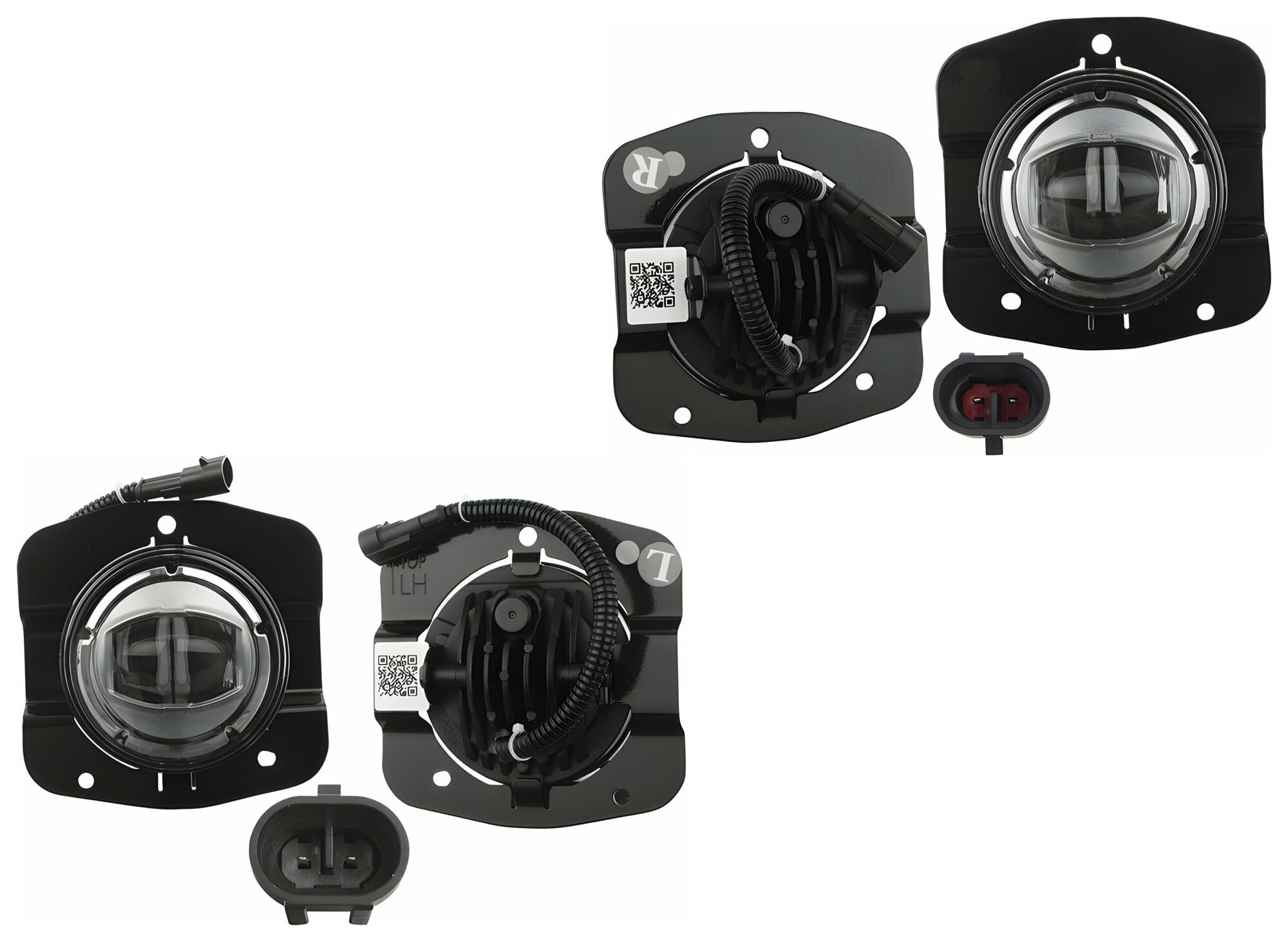 Par De Faros Para Niebla Led Con Base Con Leds
