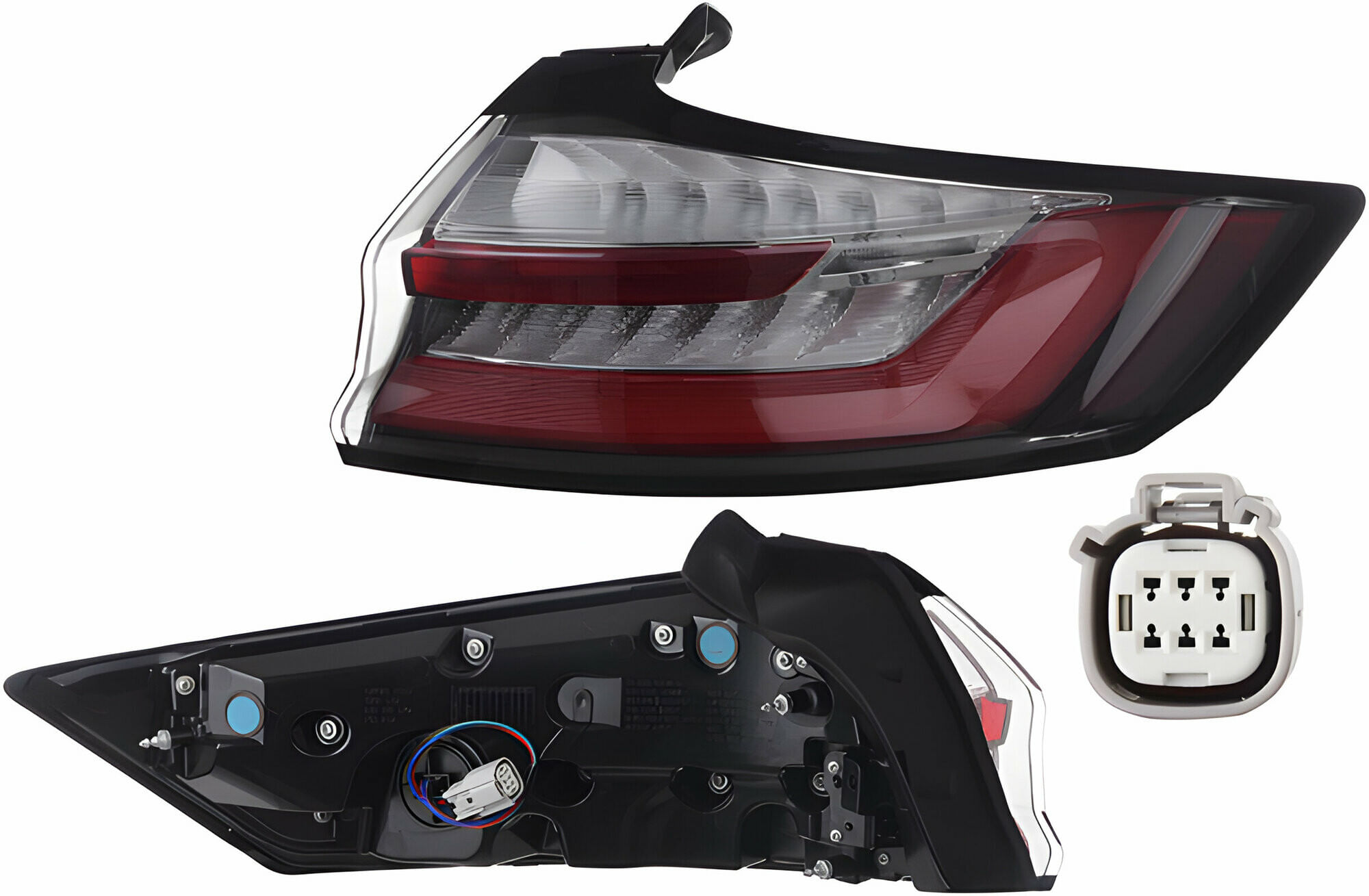 Calavera Exterior Con Leds Lado Pasajero