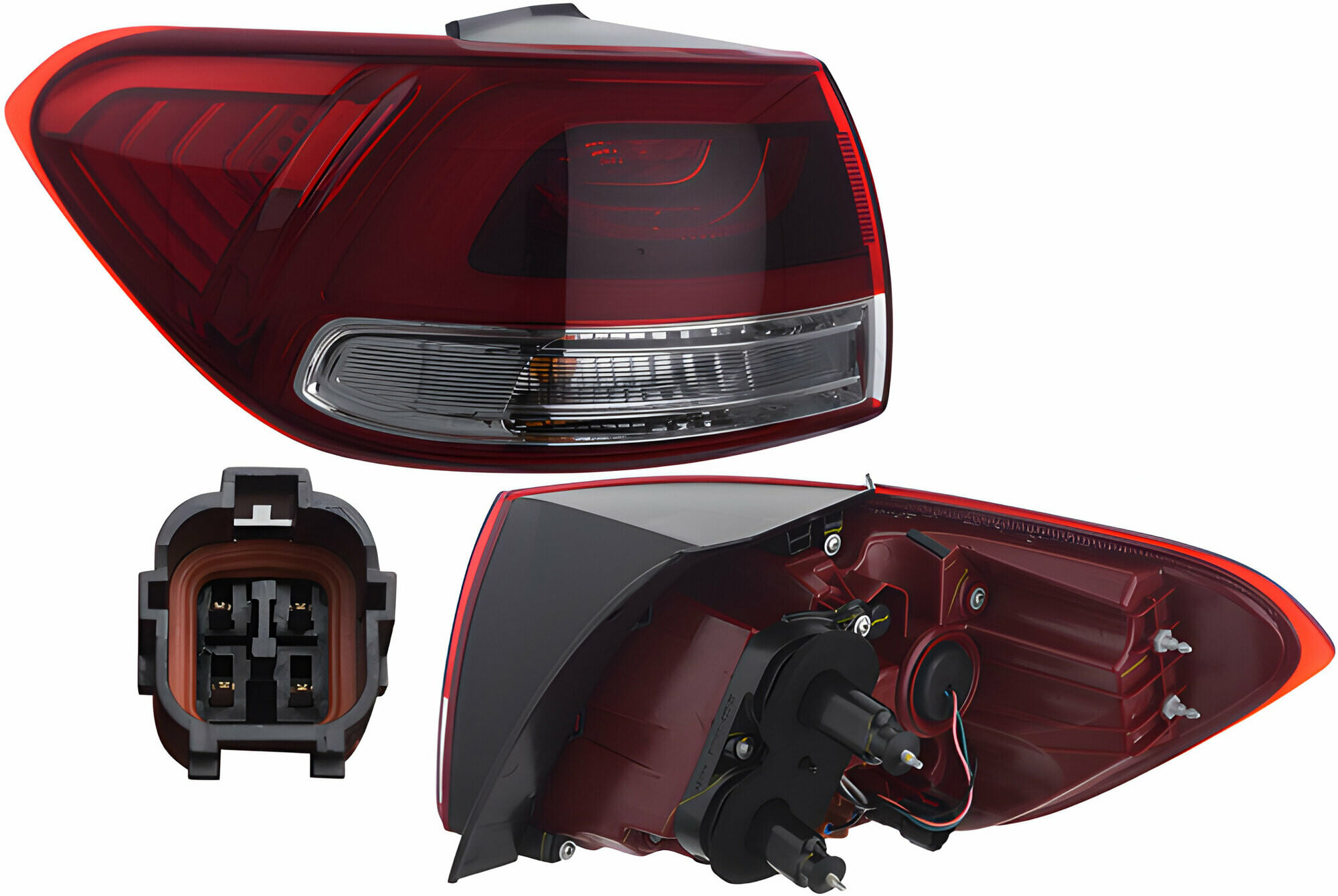 Calavera Exterior Con Leds Lado Conductor