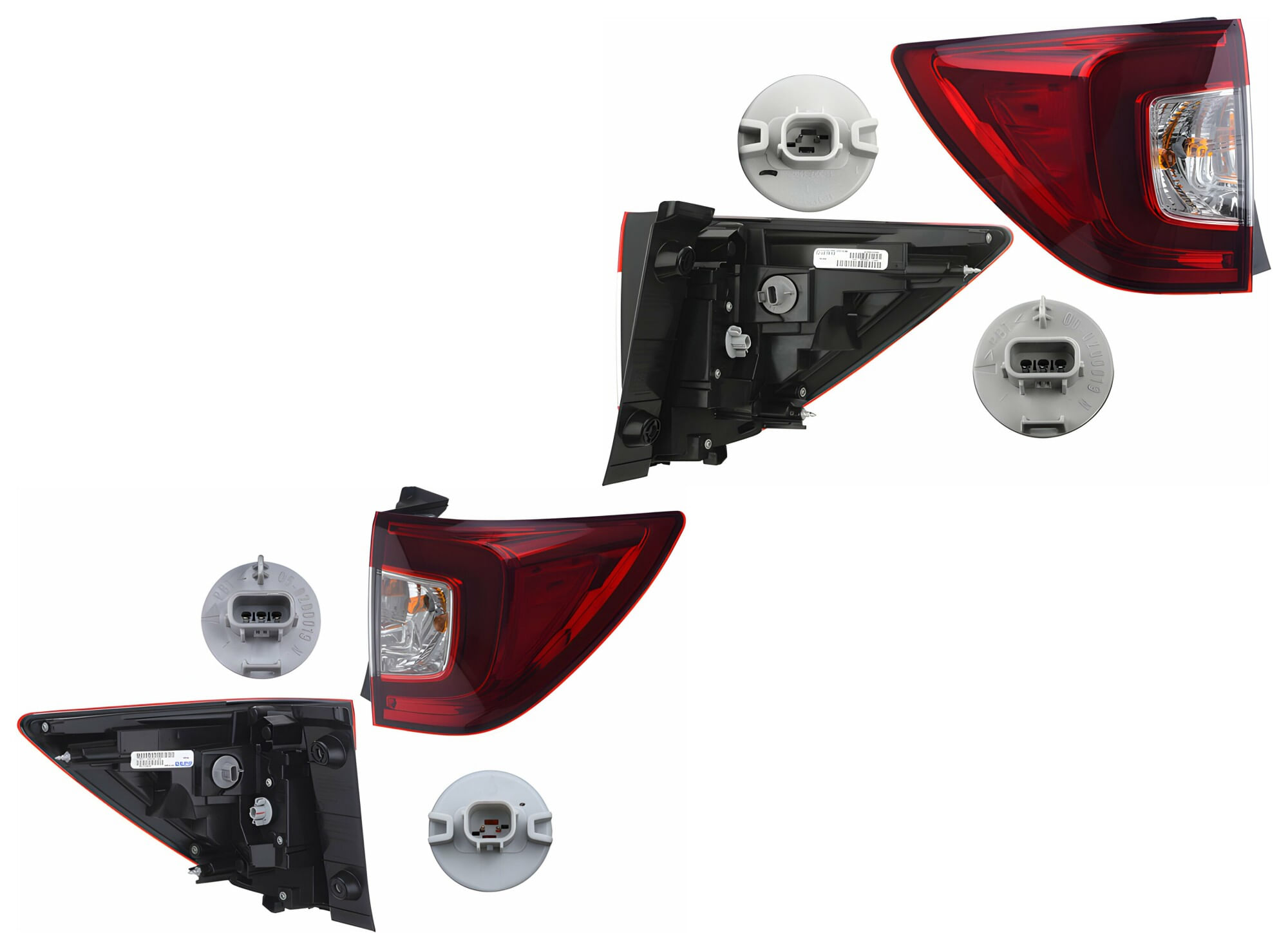 Par De Calaveras Exteriores Con Leds