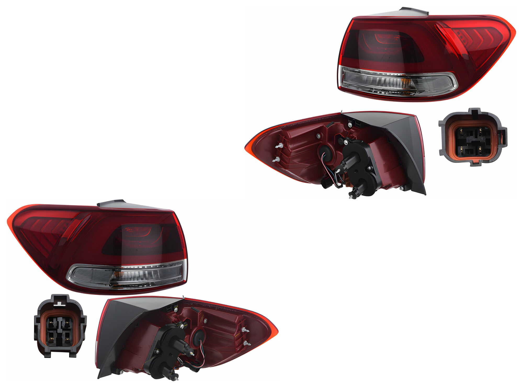 Par De Calaveras Exteriores Con Leds