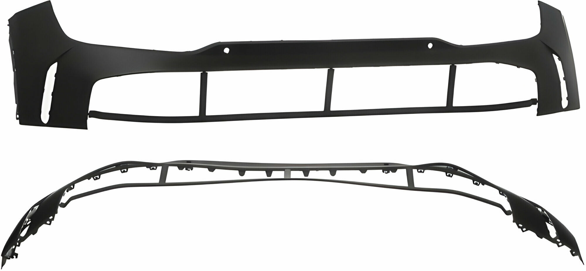 Defensa Delantera Para Pintar Con Hoyo Para Sensor