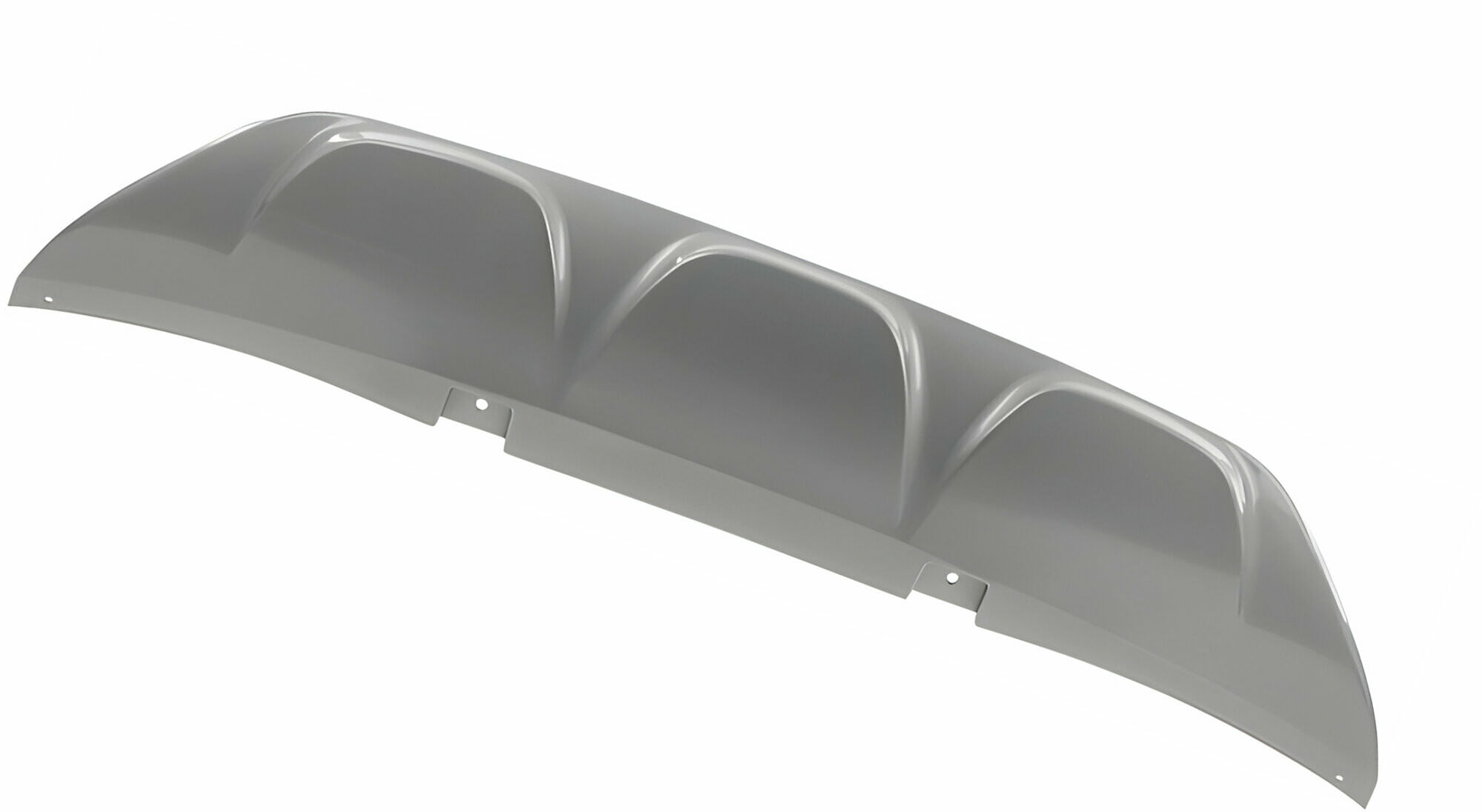 Moldura Para Defensa Trasera Plateada