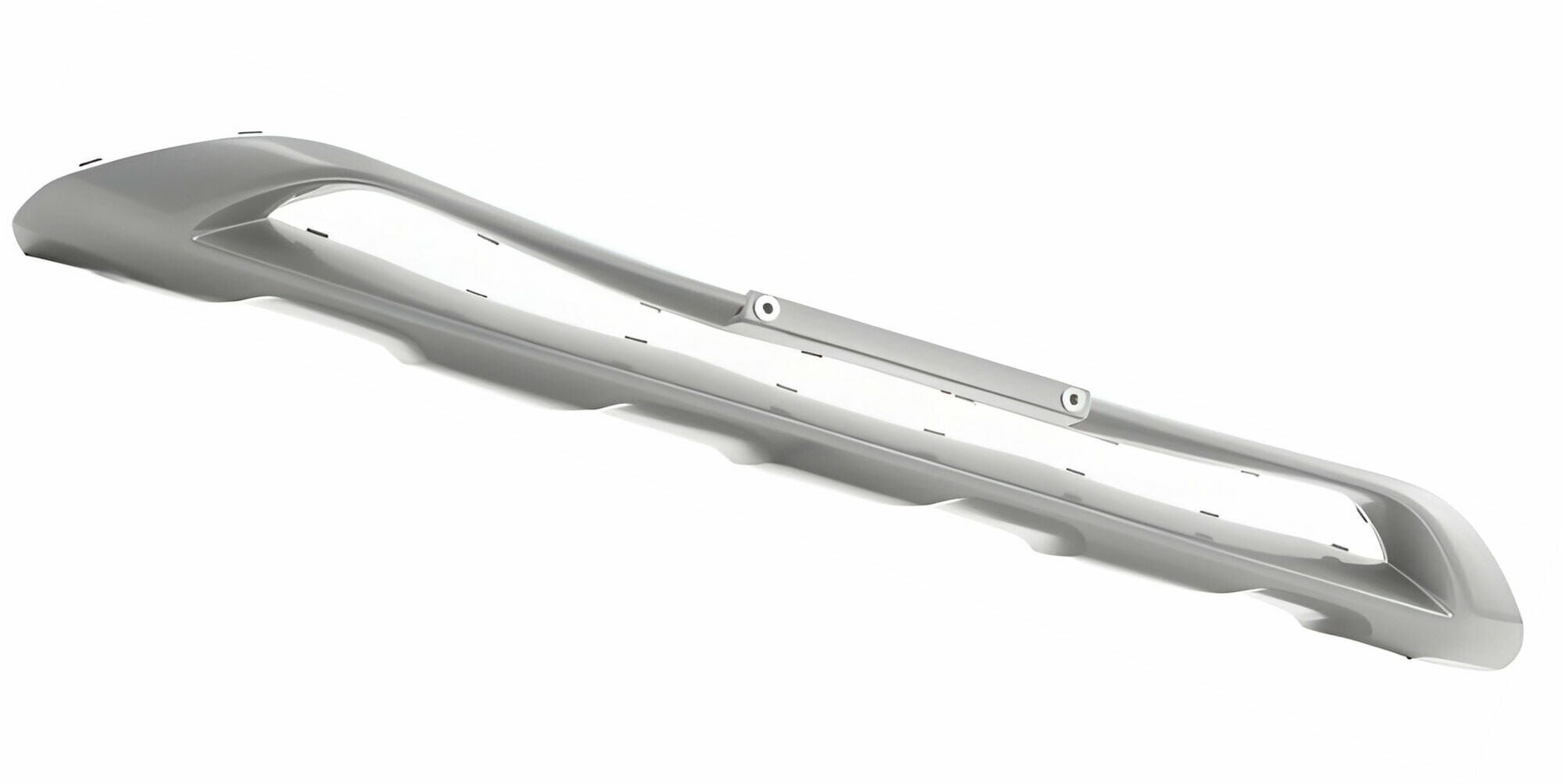 Moldura Para Defensa Delantera Plateada