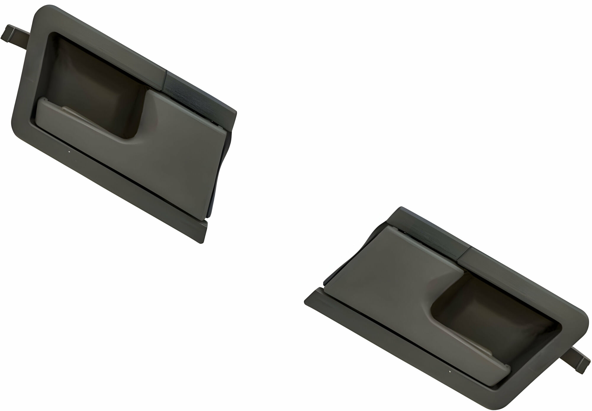 Par De Manijas De Puertas Interiores Delanteras Grises Claras