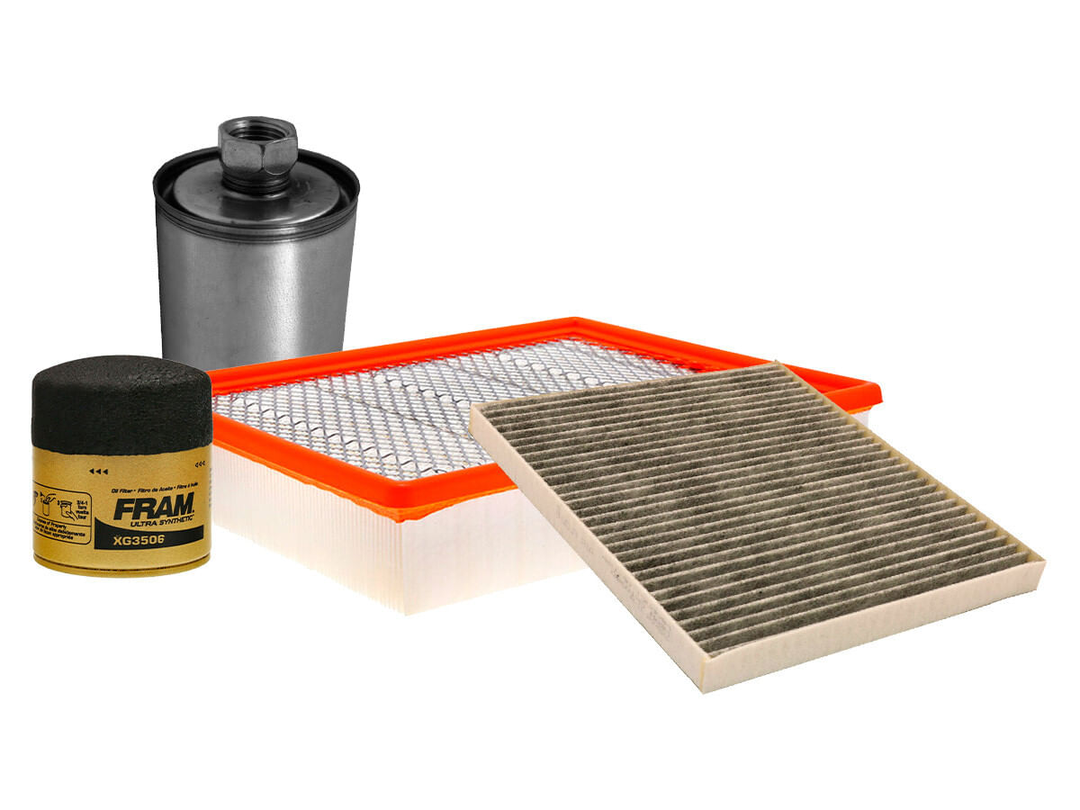 Kit De Filtro De Aire, Filtro De Aceite Sintético, Filtro De Combustible Y Filtro De Cabina (4 Piezas)