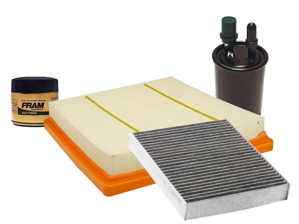 Kit De 4 Filtros Para Aceite Sintético