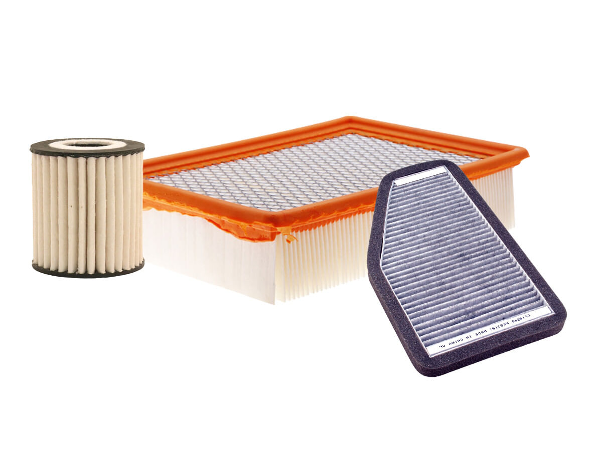Kit De Filtro De Aire, Filtro De Aceite Sintético Y Filtro De Cabina (3 Piezas)