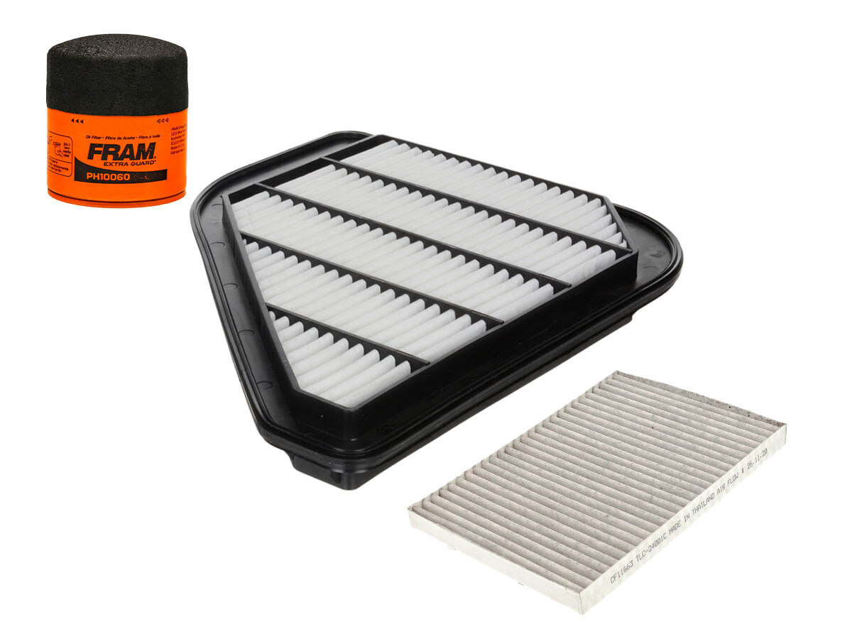 Kit De Filtro De Aire, Filtro De Aceite Y Filtro De Cabina (3 Piezas)