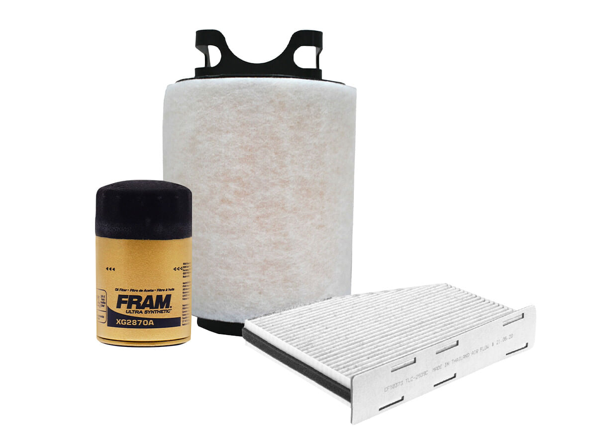 Kit De Filtro De Aire, Filtro De Aceite Sintético Y Filtro De Cabina (3 Piezas)