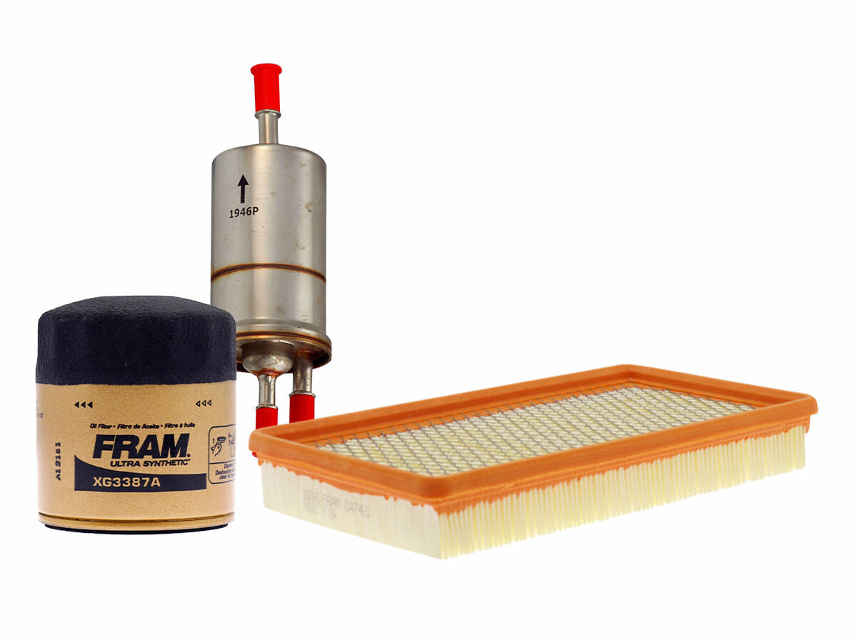 Kit De Filtro De Aire, Filtro De Aceite Sintético Y Filtro De Combustible (3 Piezas)