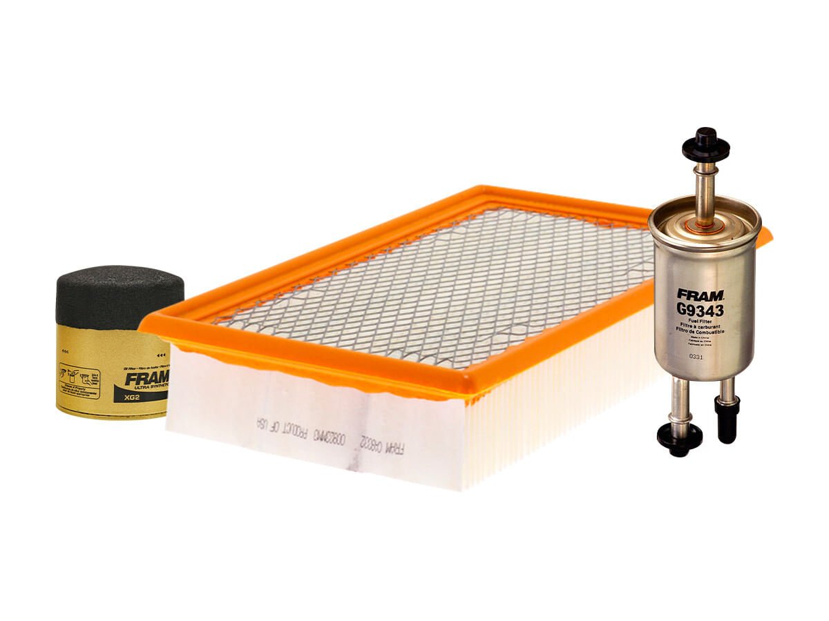 Kit De Filtro De Aire, Filtro De Aceite Sintético Y Filtro De Combustible (3 Piezas)