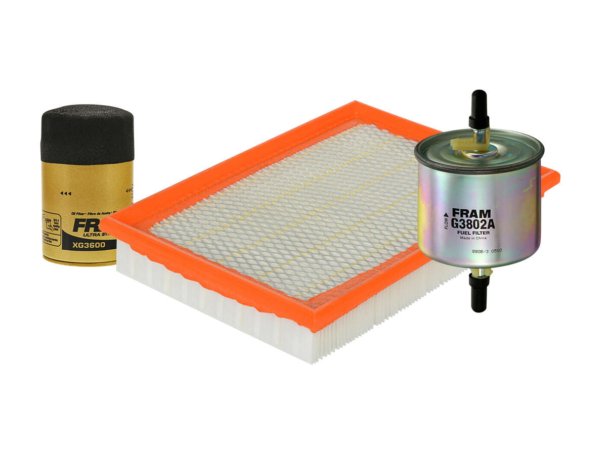 Kit De Filtro De Aire, Filtro De Aceite Sintético Y Filtro De Combustible (3 Piezas)