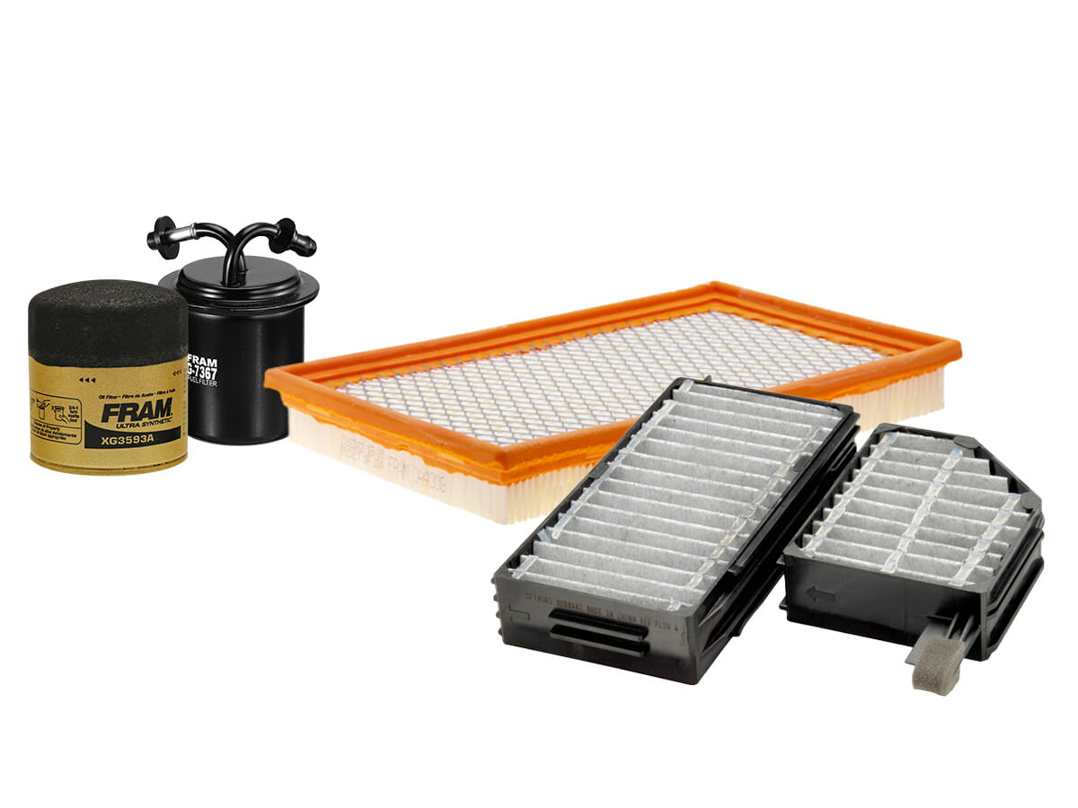 Kit De Filtro De Aire, Filtro De Aceite Sintético, Filtro De Combustible Y Filtro De Cabina (4 Piezas)