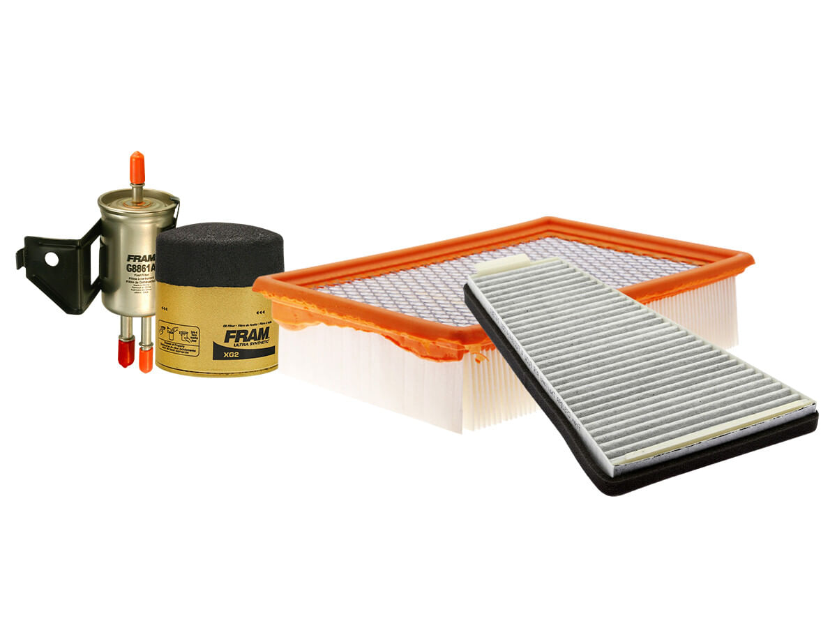 Kit De Filtro De Aire, Filtro De Aceite Sintético, Filtro De Combustible Y Filtro De Cabina (4 Piezas)