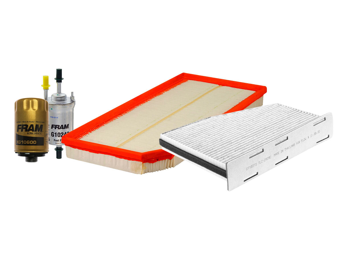 Kit De Filtro De Aire, Filtro De Aceite Sintético, Filtro De Combustible Y Filtro De Cabina (4 Piezas)
