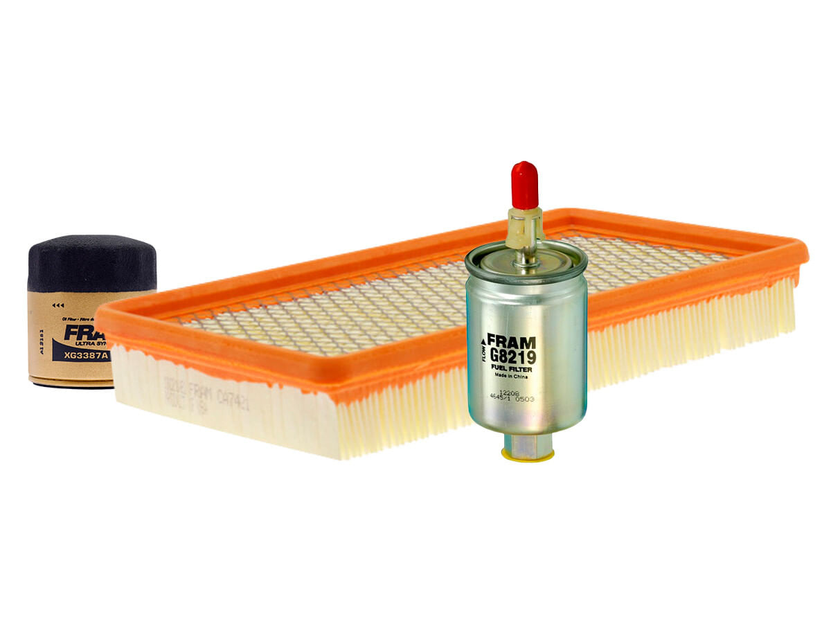 Kit De Filtro De Aire, Filtro De Aceite Sintético Y Filtro De Combustible (3 Piezas)