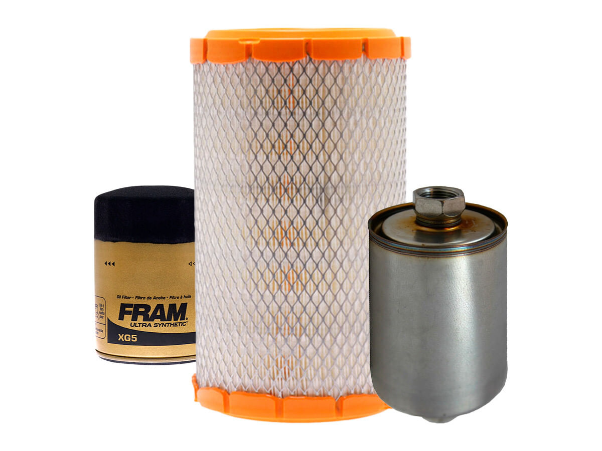 Kit De Filtro De Aire, Filtro De Aceite Sintético Y Filtro De Combustible (3 Piezas)
