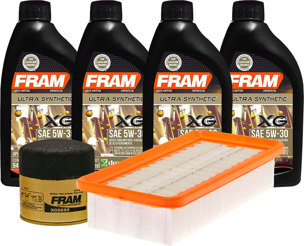 Kit De Aceite Sintético 5W30, Filtro De Aire Y Filtro Para Aceite Sintético (6 Piezas)