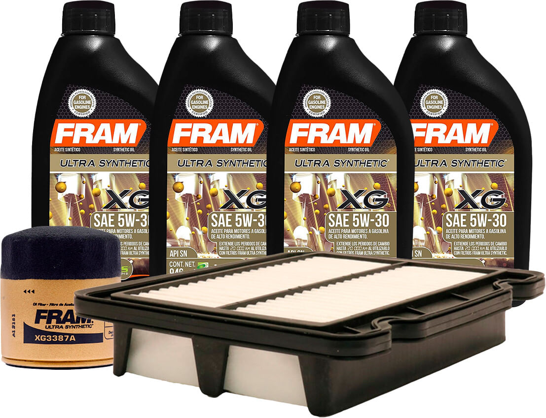 Kit De Aceite Sintético 5W30, Filtro De Aire Y Filtro Para Aceite Sintético (6 Piezas)