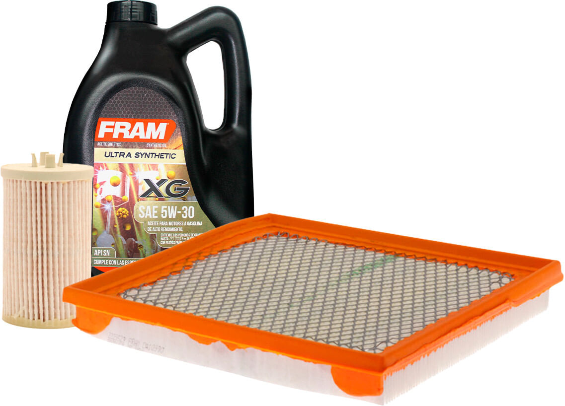 Kit De Aceite Sintético 5W30, Filtro De Aire Y Filtro Para Aceite Sintético (3 Piezas)