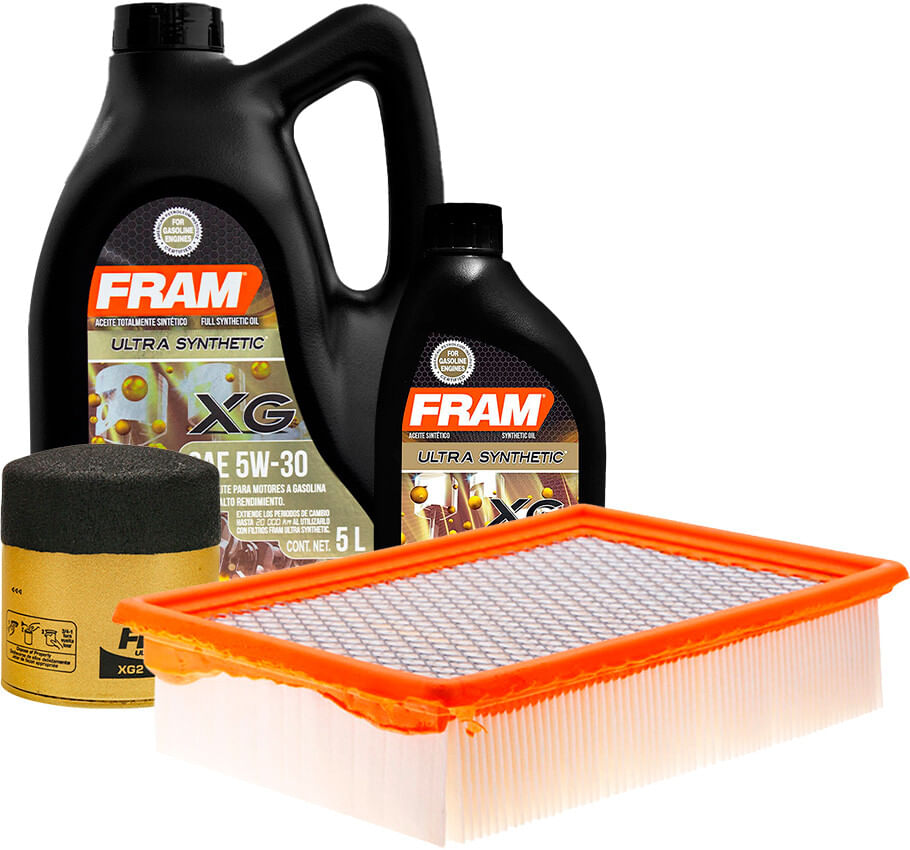 Kit De Aceite Sintético 5W30, Filtro De Aire Y Filtro Para Aceite Sintético (4 Piezas)