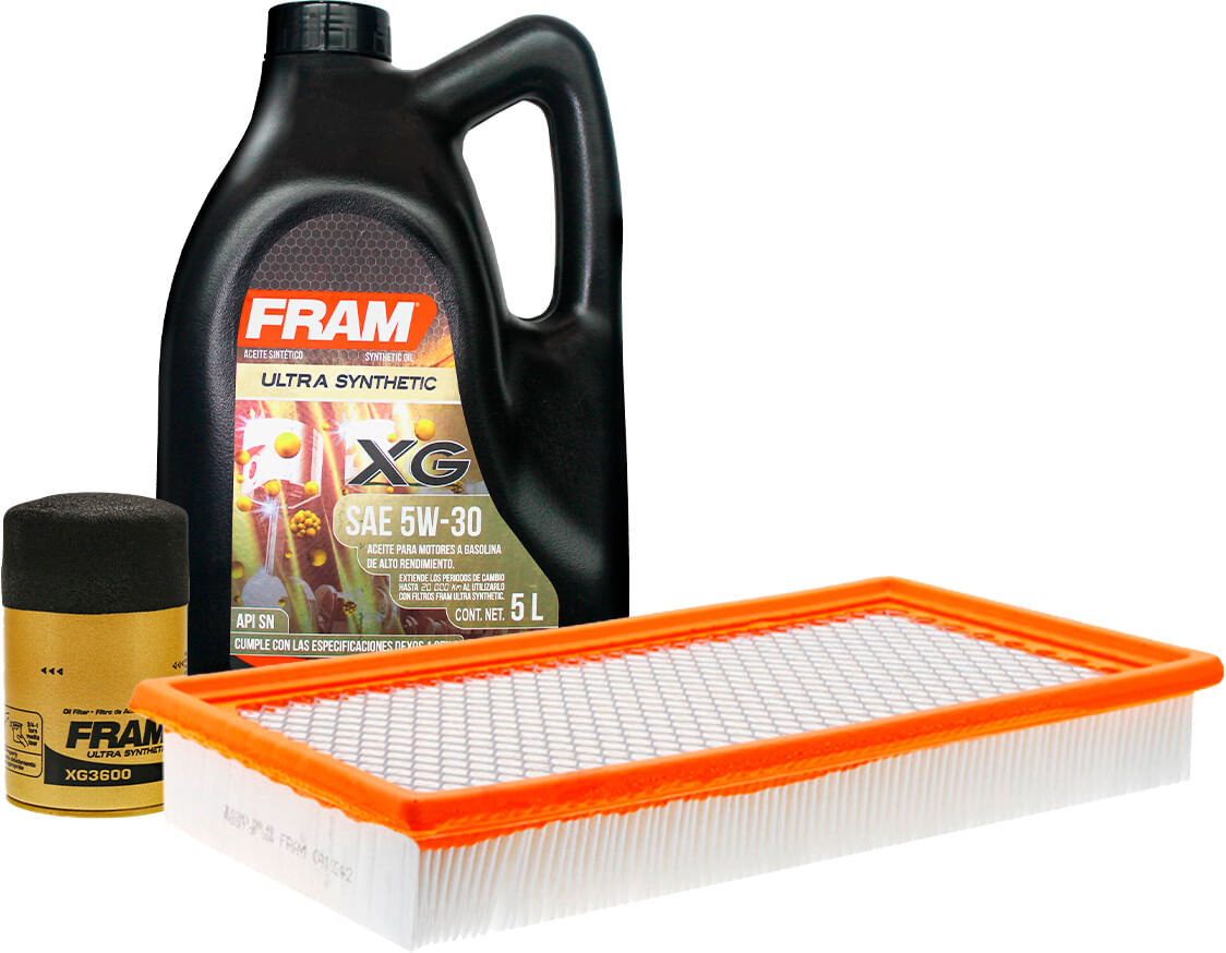 Kit De Aceite Sintético 5W30, Filtro De Aire Y Filtro Para Aceite Sintético (3 Piezas)