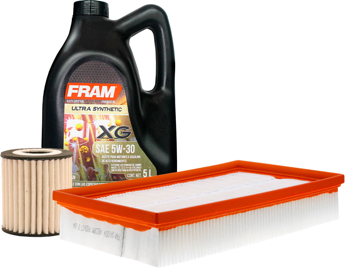Kit De Aceite Sintético 5W30, Filtro De Aire Y Filtro Para Aceite Sintético (3 Piezas)
