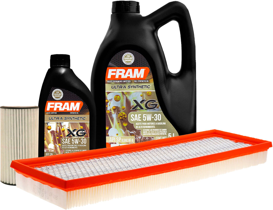 Kit De Aceite Sintético 5W30, Filtro De Aire Y Filtro Para Aceite Sintético (4 Piezas)