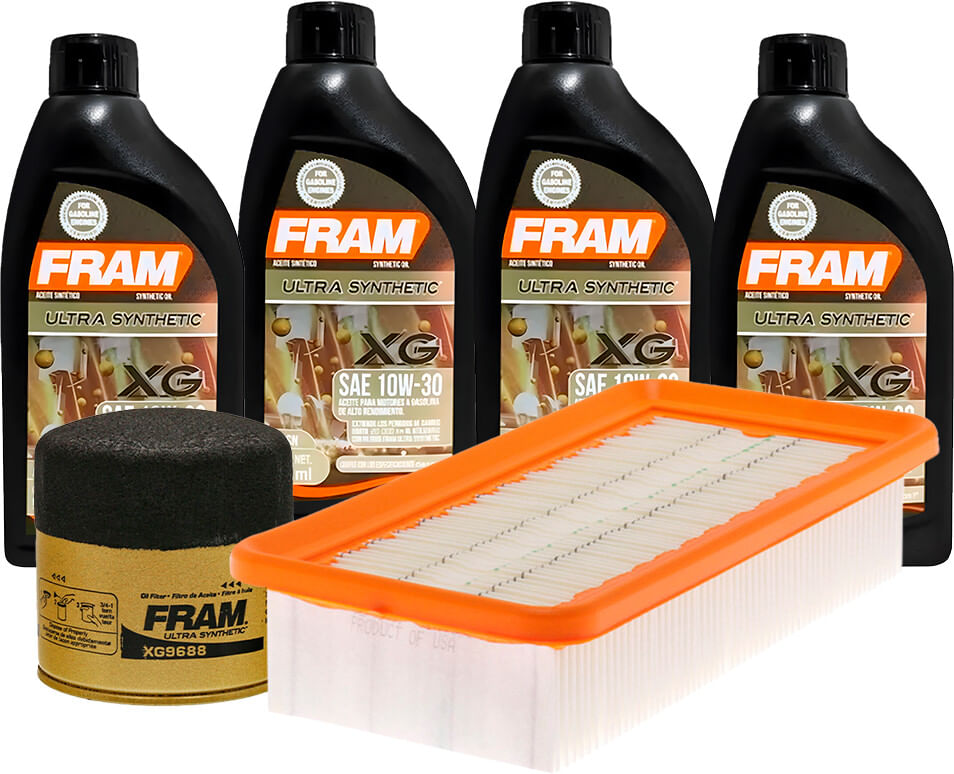 Kit De Aceite Sintético 10W30, Filtro De Aire Y Filtro Para Aceite Sintético (6 Piezas)