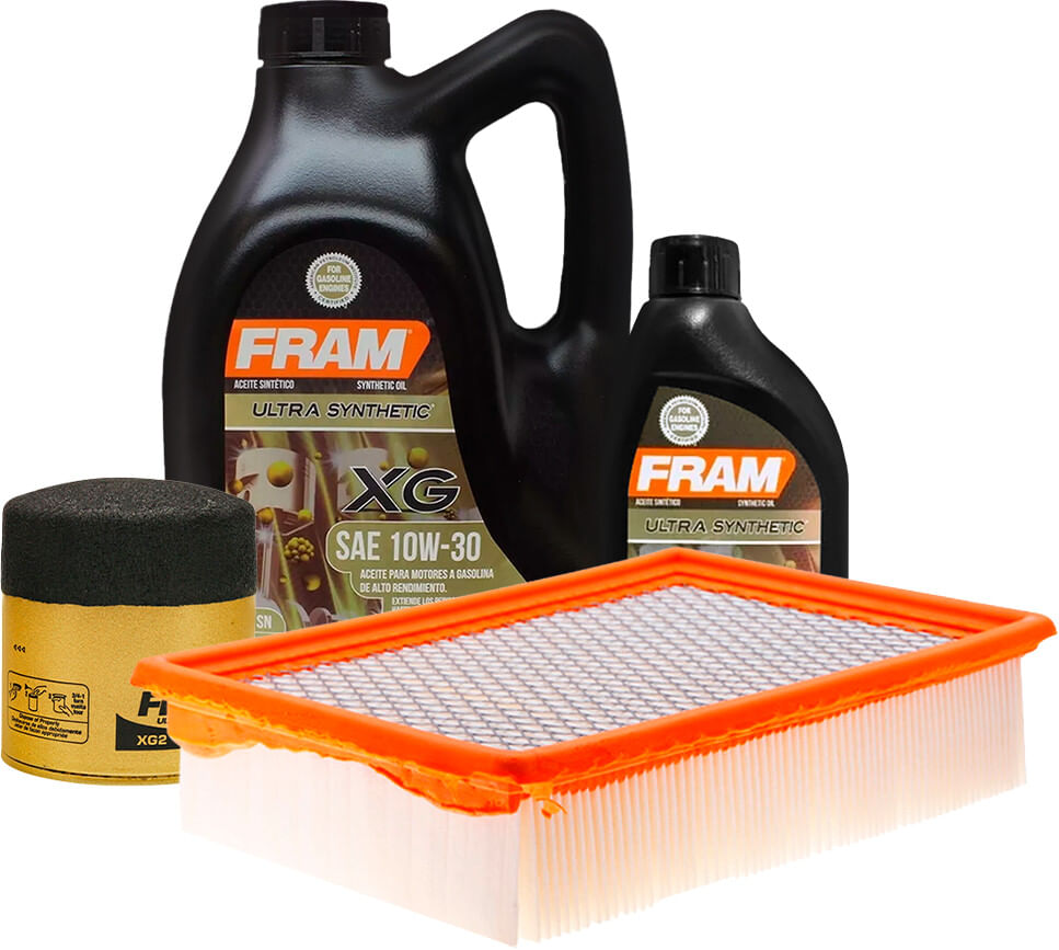 Kit De Aceite Sintético 10W30, Filtro De Aire Y Filtro Para Aceite Sintético (4 Piezas)