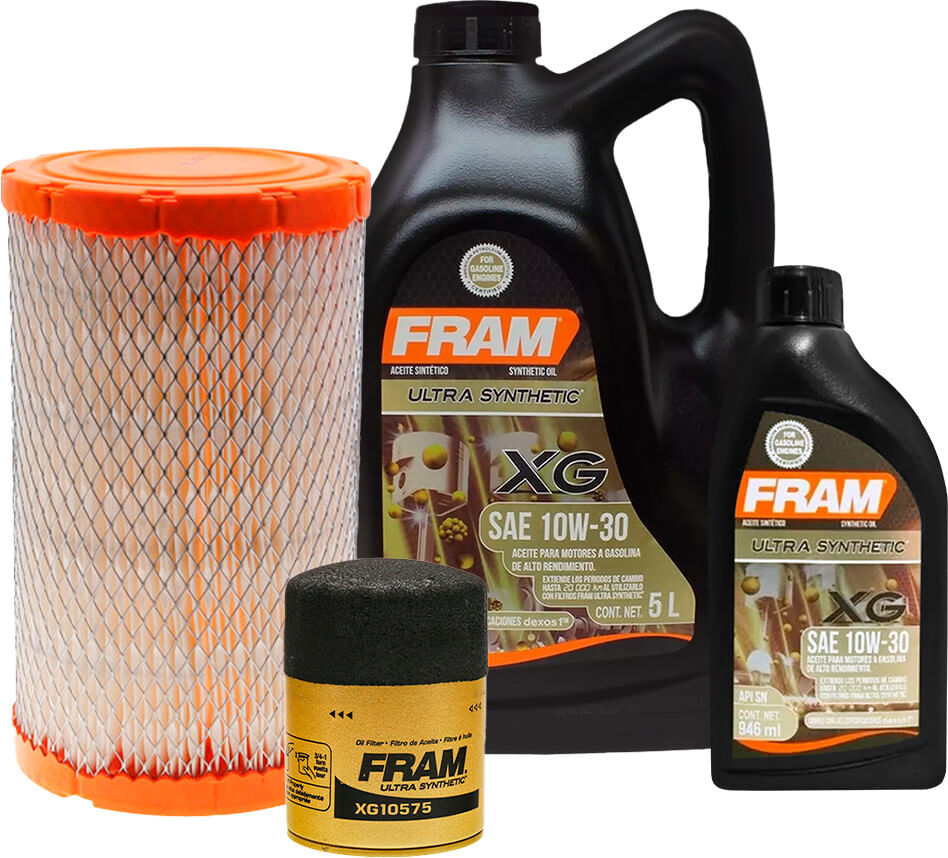 Kit De Aceite Sintético 10W30, Filtro De Aire Y Filtro Para Aceite Sintético (4 Piezas)