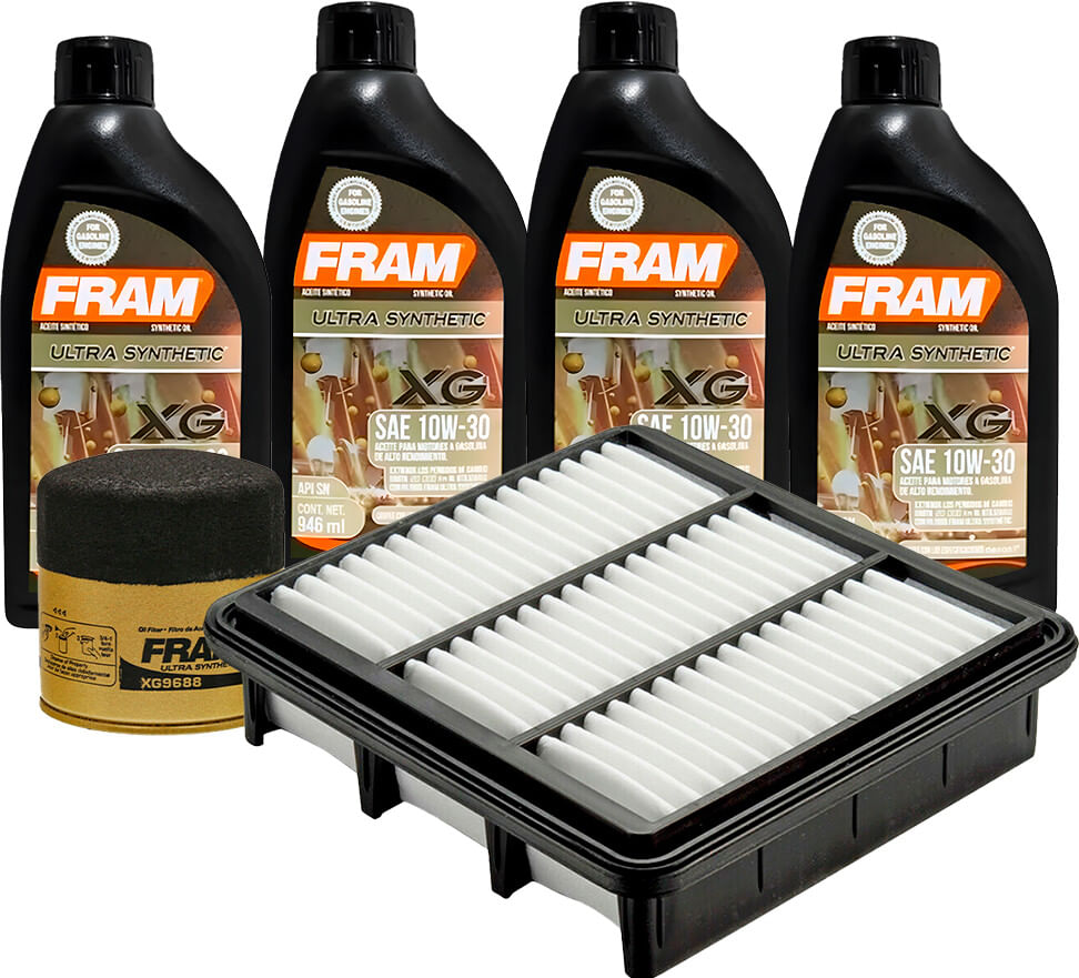 Kit De Aceite Sintético 10W30, Filtro De Aire Y Filtro Para Aceite Sintético (6 Piezas)