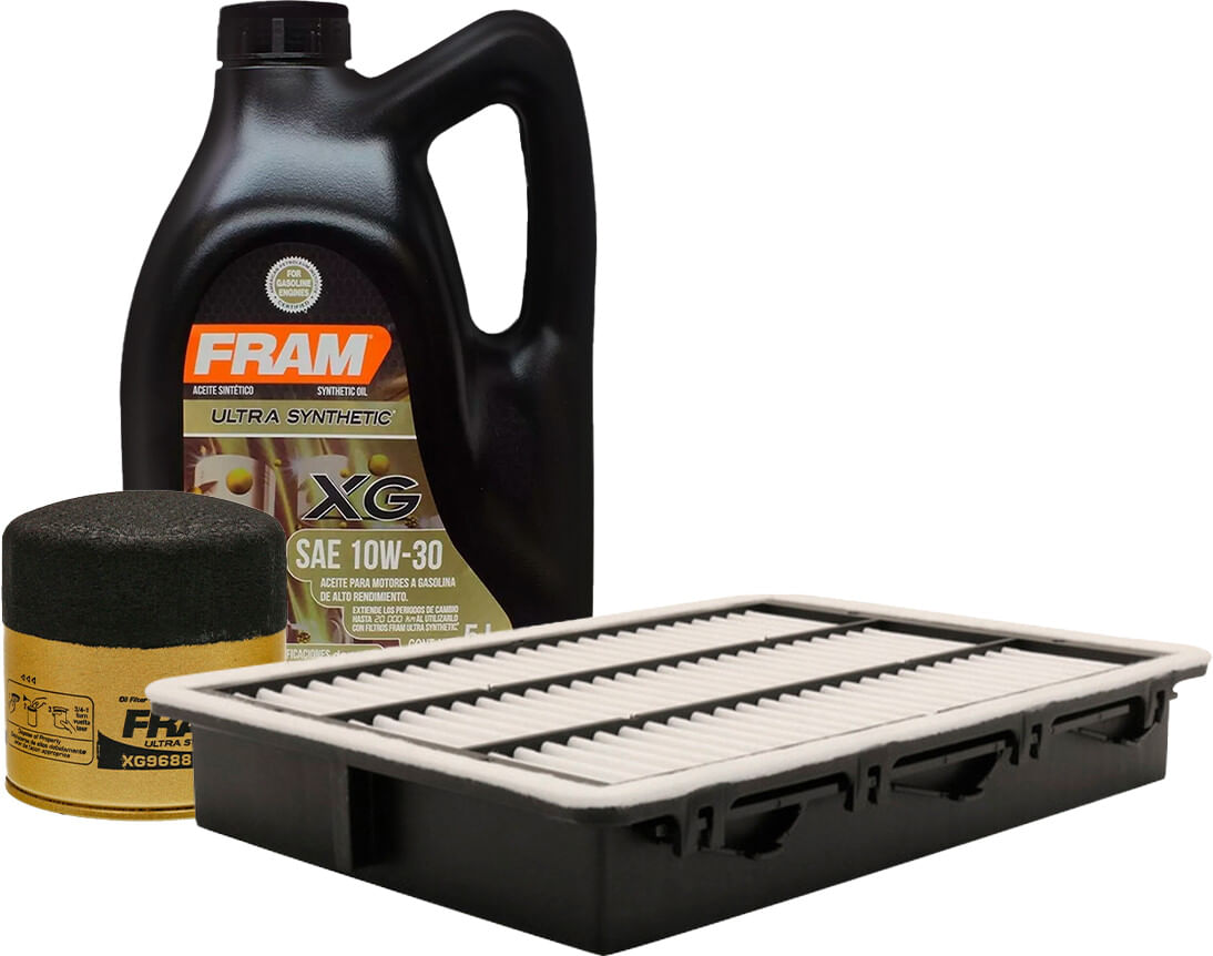 Kit De Aceite Sintético 10W30, Filtro De Aire Y Filtro Para Aceite Sintético (3 Piezas)