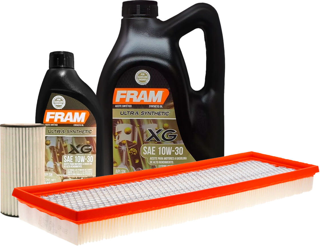 Kit De Aceite Sintético 10W30, Filtro De Aire Y Filtro Para Aceite Sintético (4 Piezas)